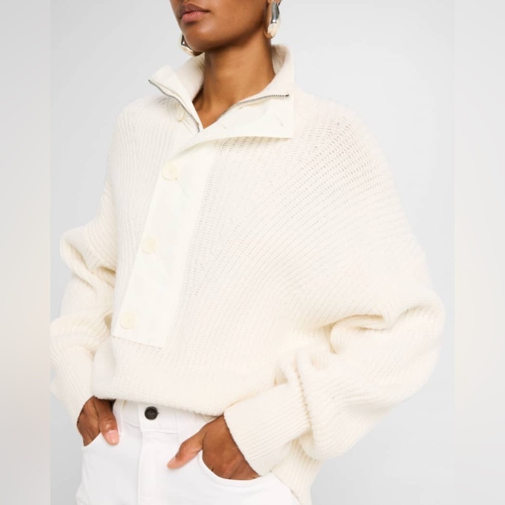 A.L.C Griffen Half-Zip Sweater $495 Size M